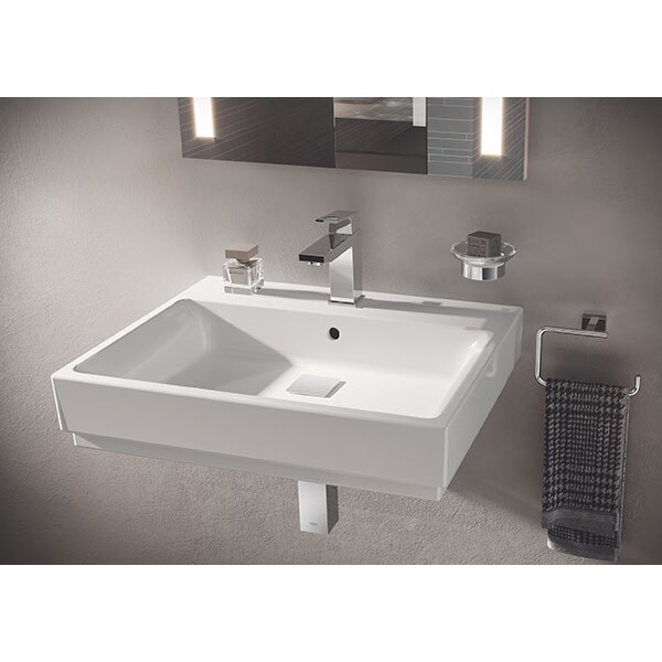 Baterie lavoar GROHE Eurocube 23445000, marimea M, metal, argintiu