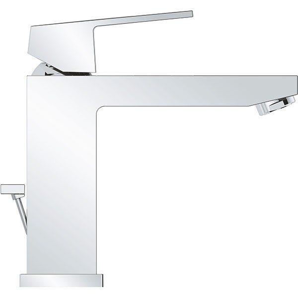 Baterie lavoar GROHE Eurocube 23445000, marimea M, metal, argintiu