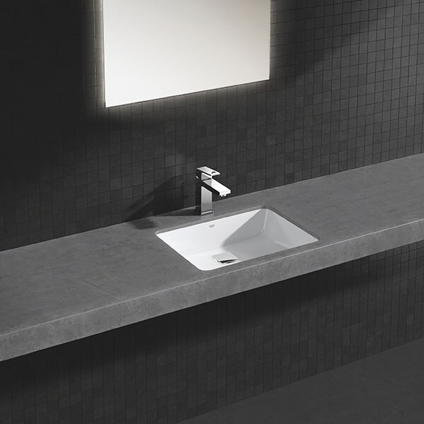 Baterie lavoar GROHE Eurocube 23445000, marimea M, metal, argintiu
