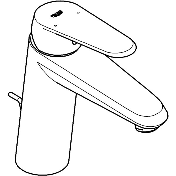 Baterie lavoar GROHE Eurodisc Cosmopolitan 23448002, marimea M, alama, argintiu