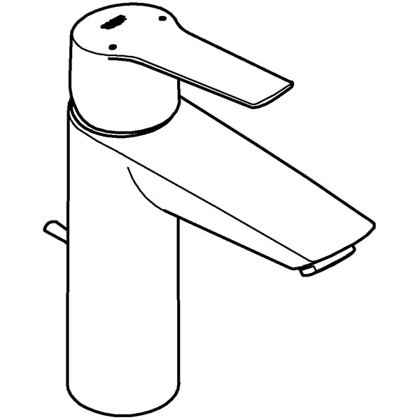 Baterie lavoar GROHE Start 23455002, marimea M, alama, argintiu