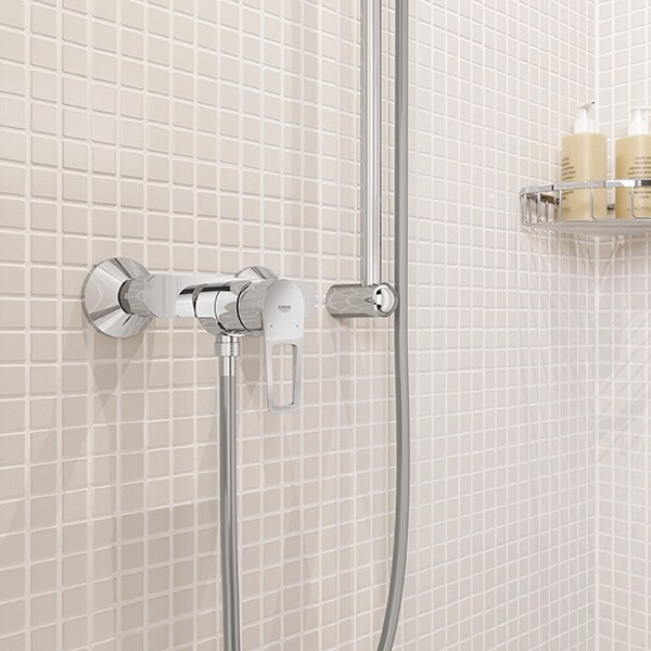 Baterie dus GROHE Bauloop 23633001, alama, argintiu