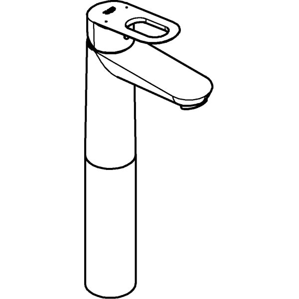 Baterie lavoar GROHE Bauloop 23764000, marimea XL, metal, argintiu