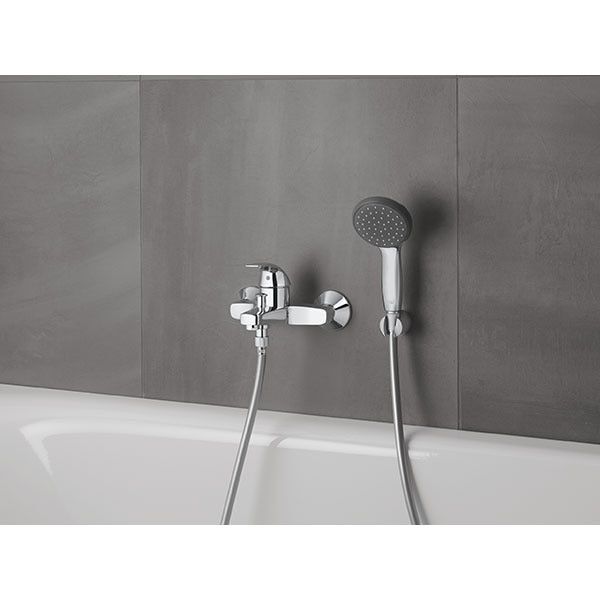 Baterie cada-dus GROHE Start Curve 23768000, metal, argintiu
