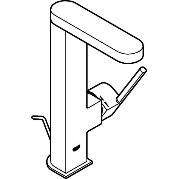 Baterie lavoar GROHE Plus 23843003, marimea L, metal, crom