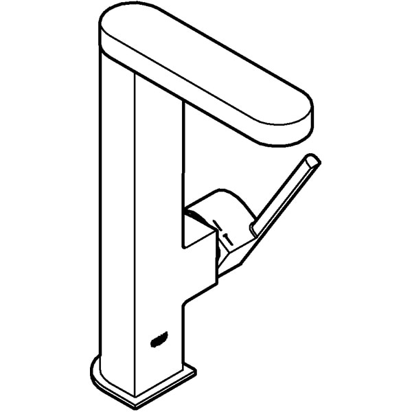 Baterie lavoar GROHE Plus 23844003, marimea L, alama, argintiu