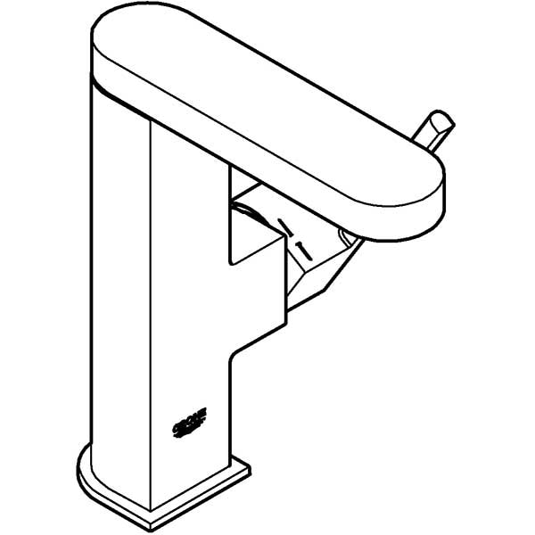 Baterie lavoar GROHE Plus 23872003, marimea M, metal, crom