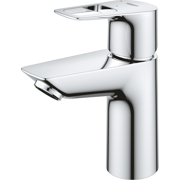 Baterie lavoar GROHE Bauloop 23883001, marimea S, alama, argintiu