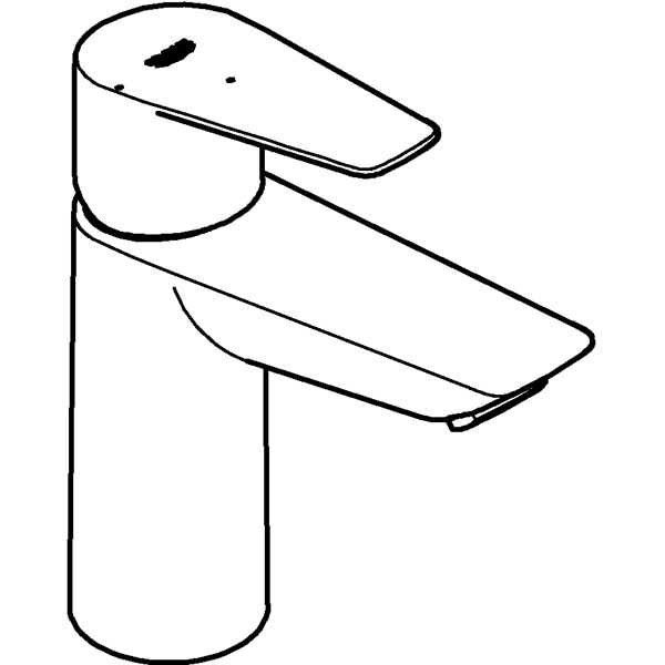 Baterie lavoar GROHE Start Edge 23909001, marimea M, alama, argintiu