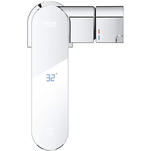 Baterie lavoar GROHE Plus 23958003, marimea M, afisaj temperatura, metal, crom