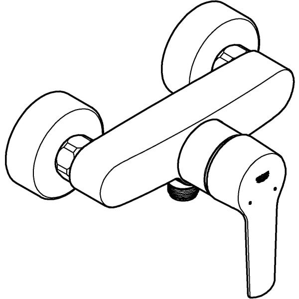 Baterie dus GROHE Start 24208002, alama, argintiu