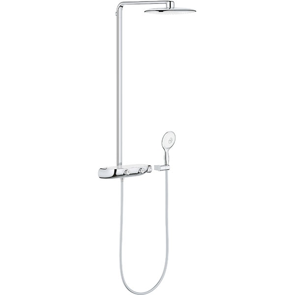 Sistem dus GROHE RainShower Smartcontrol 360 Mono 26361LS0, termostat, 3 functii, crom-alb