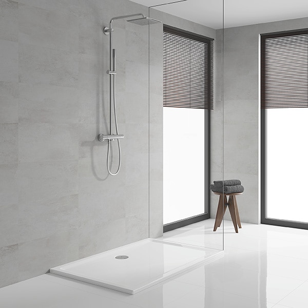 Sistem dus GROHE Vitalio Joy 26365000, termostat, 1 functie, argintiu