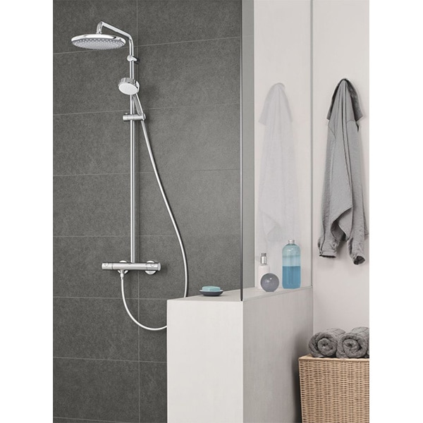 Sistem dus GROHE Tempesta Cosmopolitan 250 26670000, termostat, 2 functii, crom