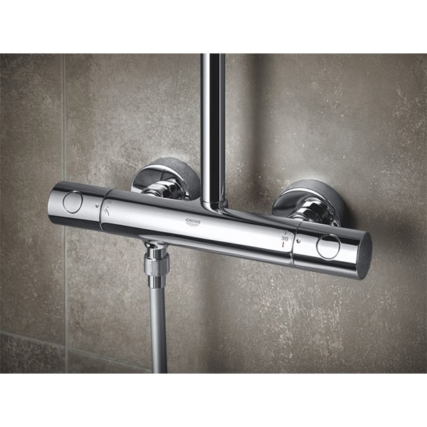Sistem dus GROHE Tempesta Cosmopolitan 250 26670000, termostat, 2 functii, crom