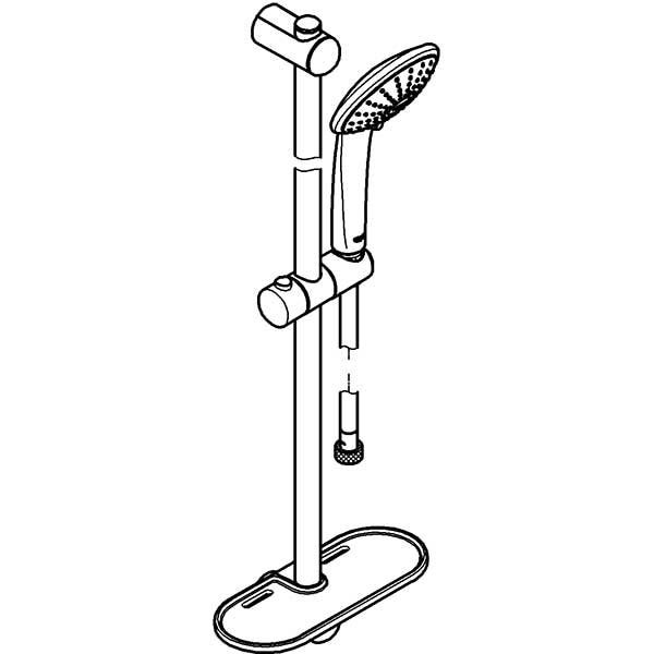Coloana dus GROHE Euphoria 110 Duo 27242001, 2 functii, crom