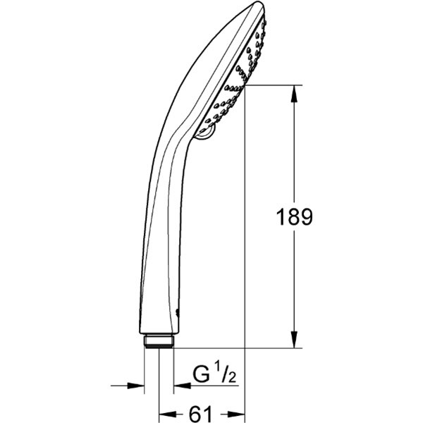 Para dus GROHE Vitalio Joy 110 duo 27317000, 2 functii, argintiu