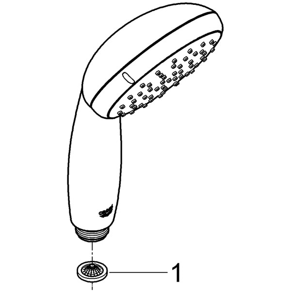 Para dus GROHE Vitalio Go 100 27940000, 1 functie, crom
