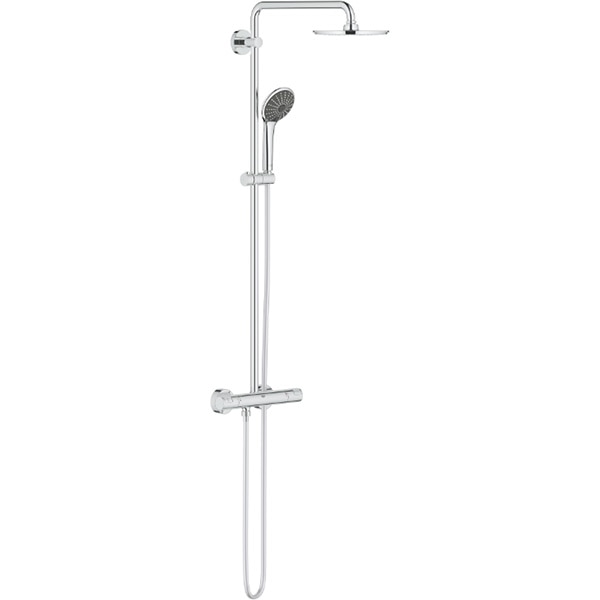 Sistem dus GROHE Vitalio Joy 210 27965000, termostat, 3 functii, argintiu