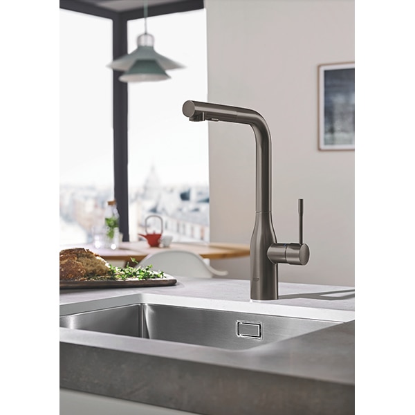 Baterie bucatarie GROHE Essence 30270AL0, dus extractibil, metal, grafit