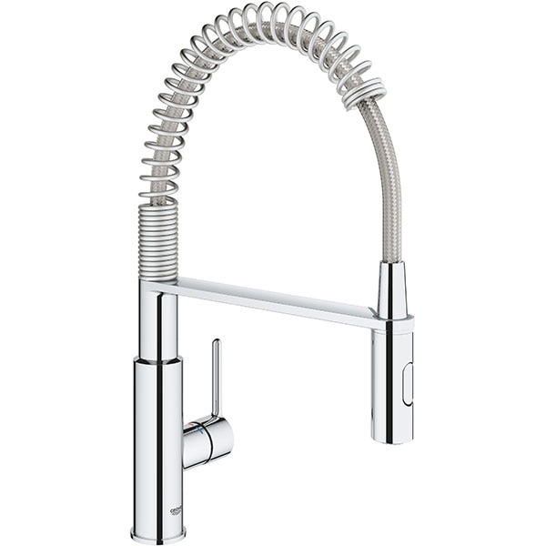 Baterie bucatarie GROHE Get 30361000, metal, argintiu