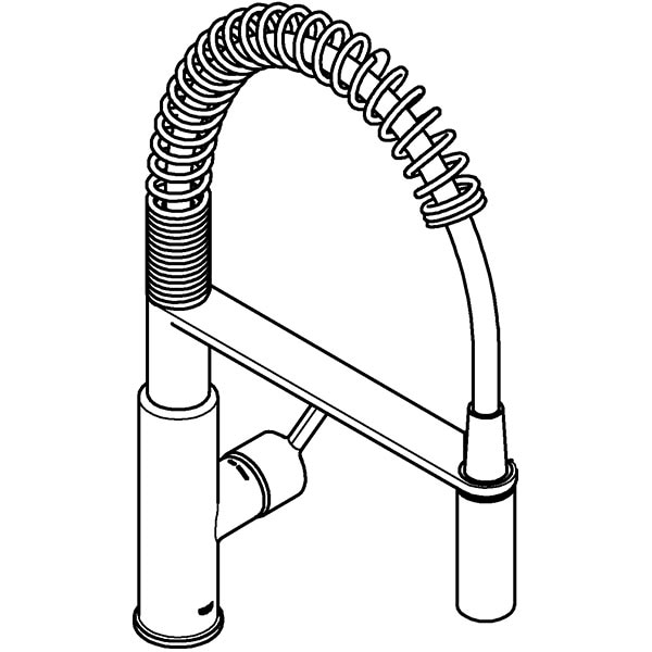 Baterie bucatarie GROHE Get 30361000, metal, argintiu