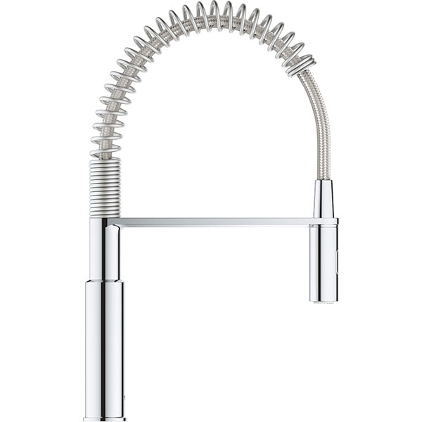 Baterie bucatarie GROHE Get 30361000, metal, argintiu