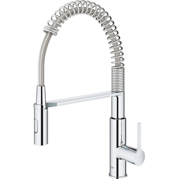 Baterie bucatarie GROHE Get 30361000, metal, argintiu