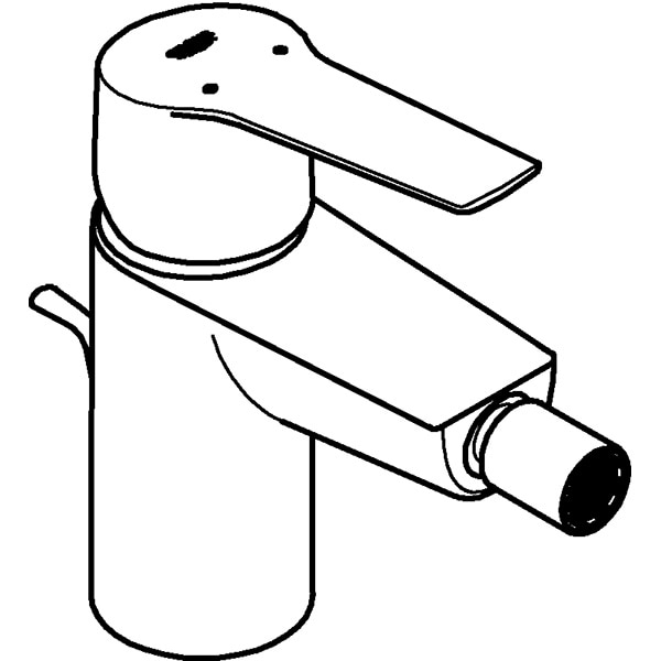 Baterie bideu GROHE Start 32560002, marimea S, alama, argintiu