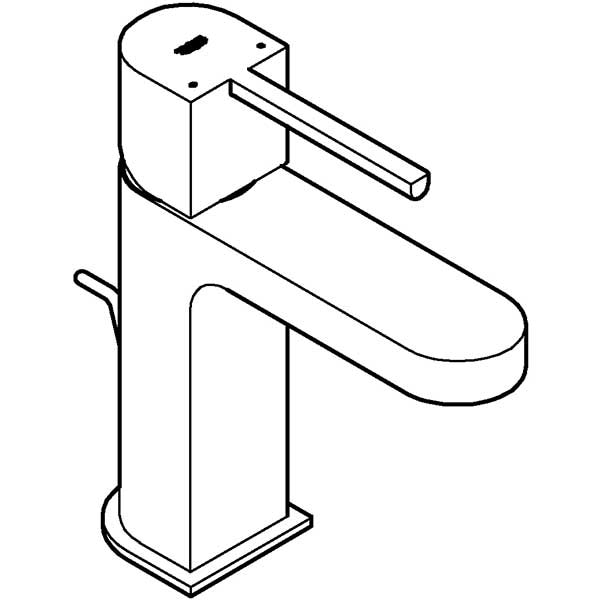 Baterie lavoar GROHE Plus 32612003, marimea S, metal, crom