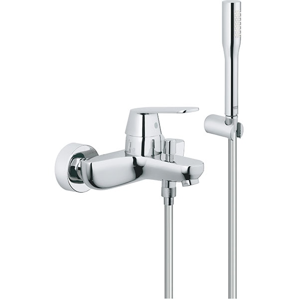 Set baterie cada si dus GROHE Eurosmart Cosmopolitan 32832000, metal, argintiu