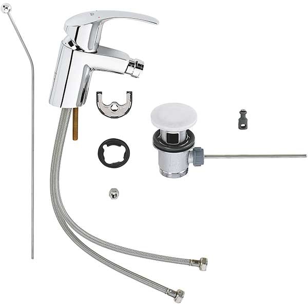 Baterie bideu GROHE EuroSmart 32929002, marimea S, metal, crom