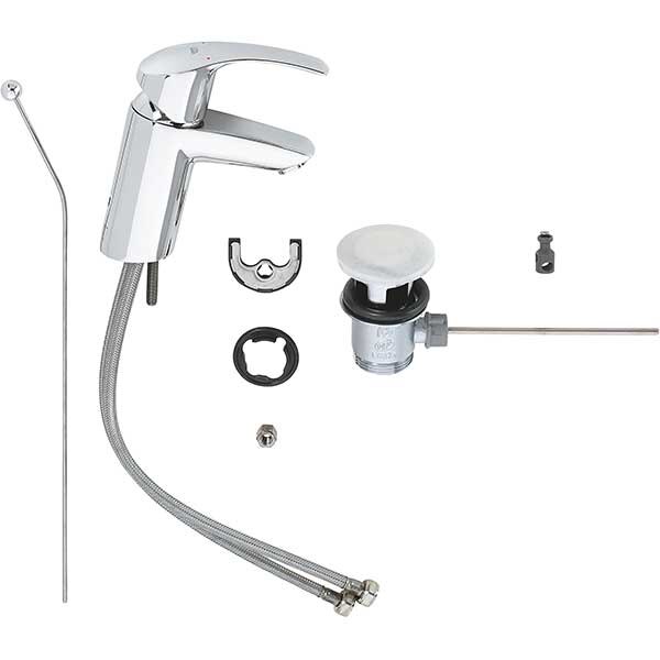 Baterie lavoar GROHE EuroSmart 33265002, marimea S, metal, crom