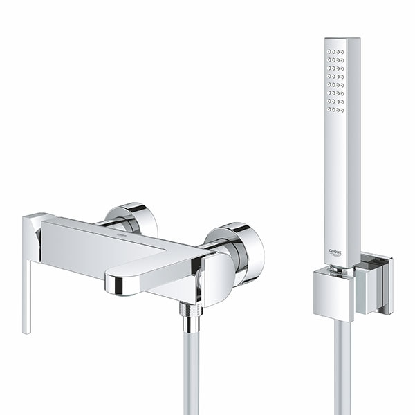 Set baterie cada si dus GROHE Plus 33547003, metal, argintiu