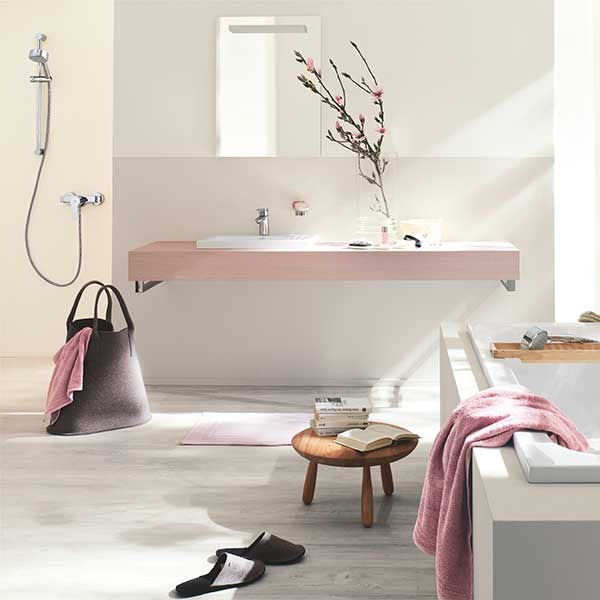 Baterie dus GROHE EuroStyle Cosmopolitan 33590002, metal, crom