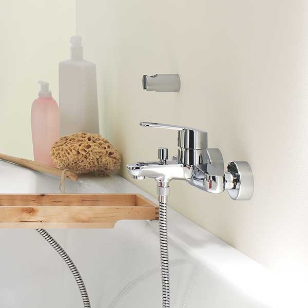 Baterie cada-dus EuroStyle Cosmopolitan 33591002, metal, crom