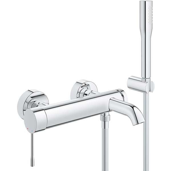 Set baterie cada si dus GROHE Essence 33628001, metal, crom