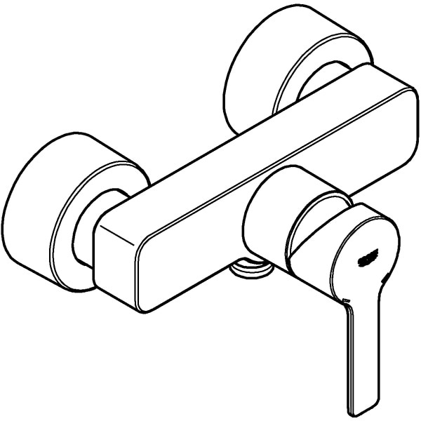 Baterie dus GROHE Lineare 33865AL1, alama, gri antracit