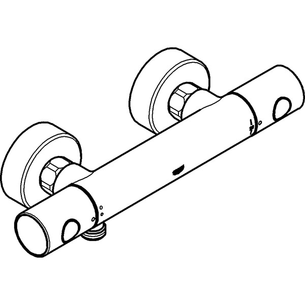 Baterie dus GROHE Grohtherm 1000 Cosmo 34065GN2, alama, auriu
