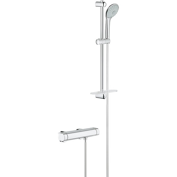 Sistem dus GROHE Grohtherm 2000 34195001, termostat, 3 functii, crom