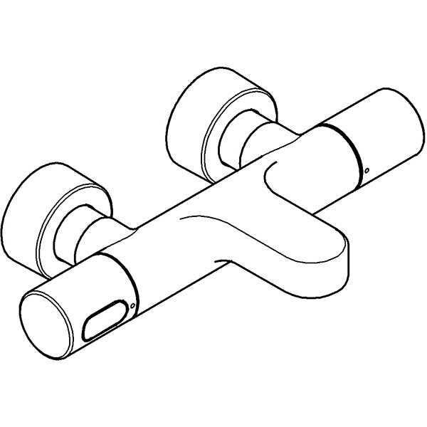 Baterie cada-dus GROHE Grohtherm 3000 34276000, termostat, metal, crom