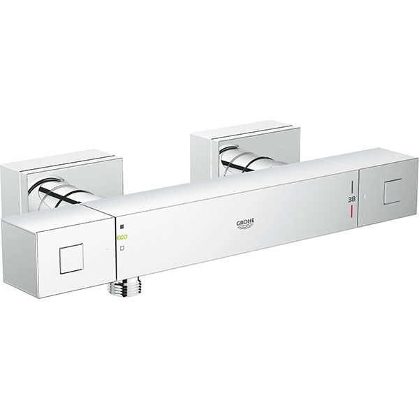 Baterie dus GROHE Grohtherm Cube 34488000, termostat, metal, argintiu