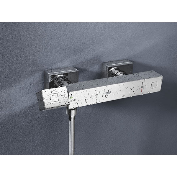 Baterie dus GROHE Grohtherm Cube 34488000, termostat, metal, argintiu