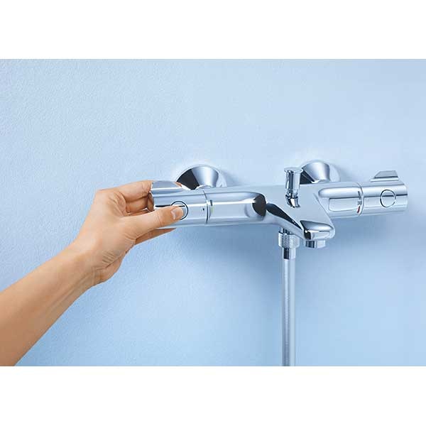 Baterie cada-dus GROHE Grohtherm 800 34567000, termostat, metal, crom