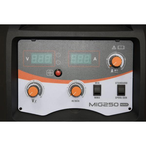 Aparat de sudura MIG-MAG JASIC Mig 250 (N292), 30-250/10-220A, 12KVA, electrod 1.6-4.0mm, diametru sarma 0.6-1.0mm