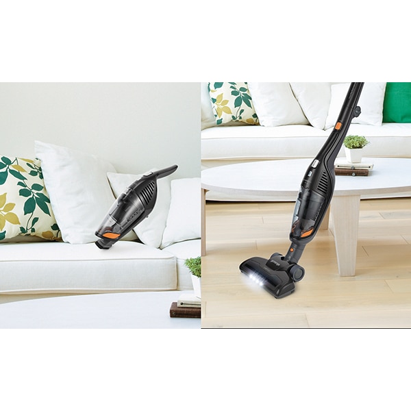 Aspirator vertical GORENJE Freestyle SVC144FBK, 0.6l, 14.4V, autonomie max 38 min, iluminare LED, negru