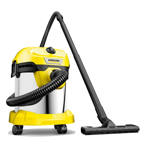 Aspirator cu sac KARCHER WD 2 1.628-050.0, 15l, 1000W, galben-argintiu