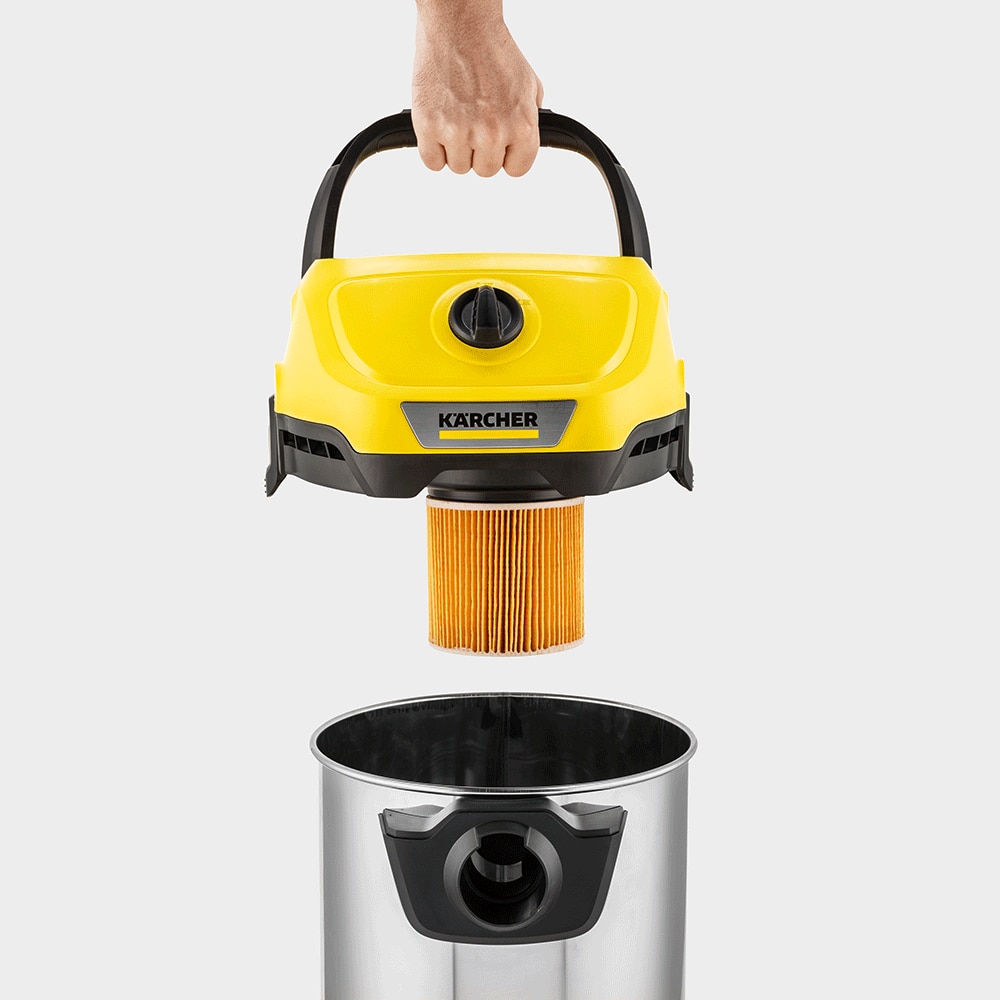 Aspirator fara sac KARCHER WD 3 S V-17/4/20, 17l, 1000W, 75dB, galben