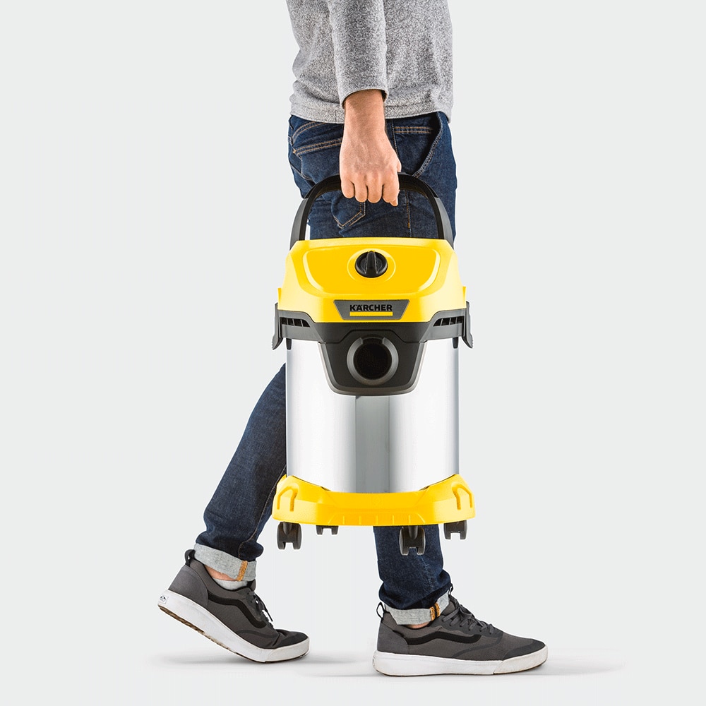 Aspirator fara sac KARCHER WD 3 S V-17/4/20, 17l, 1000W, 75dB, galben