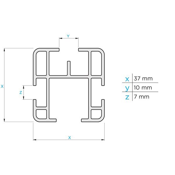 Bare transversale MENABO Professional, Renault Kangoo Express (Mk1), 1997-2007, 125 cm